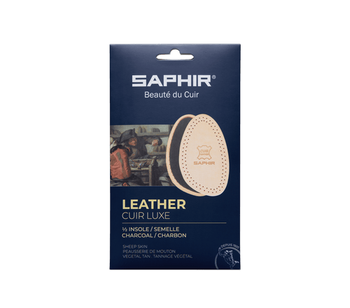 Leather & Charcoal Half Insoles